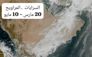 “السرايات” تنشط في 20 مارس مصحوبة بأمطار واضطرابات جوية