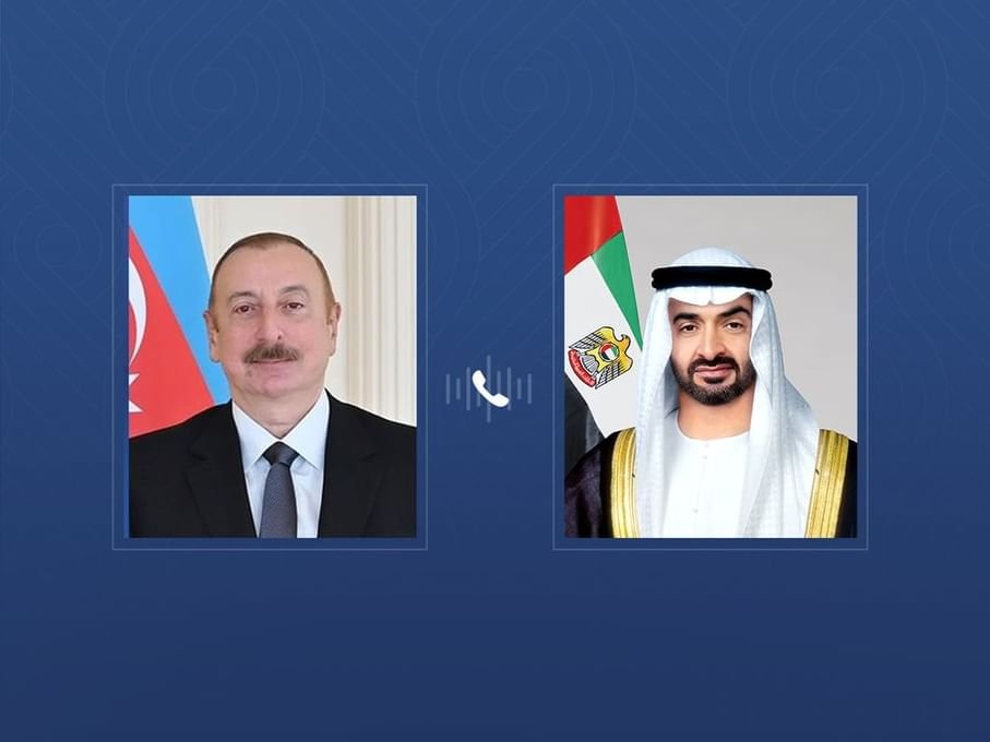 خلال اتصال هاتفي مع رئيس الدولة..رئيس أذربيجان يؤكد إدانة بلده الاعتداءات الإيرانية على أراضي الإمارات