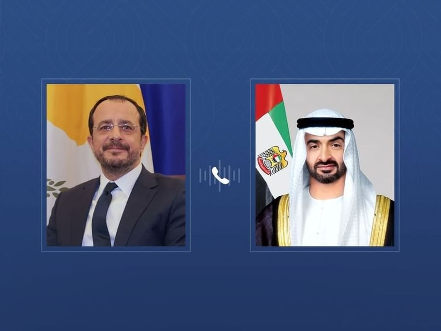 رئيس الدولة والرئيس القبرصي يبحثان تداعيات التطورات الإقليمية