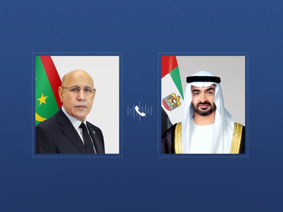 رئيس الدولة يبحث خلال اتصال هاتفي مع رئيس موريتانيا التطورات في المنطقة