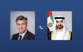 رئيس الدولة يتلقى اتصالاً هاتفياً من رئيس وزراء كرواتيا بحثا خلاله التطورات الإقليمية والاعتداءات الإيرانية
