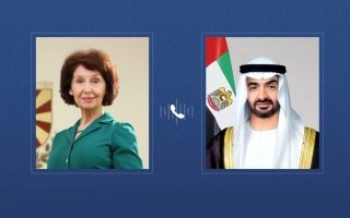 رئيس الدولة يتلقى اتصالاً هاتفياً من رئيسة شمال مقدونيا بحثا خلاله التطورات التي تشهدها المنطقة