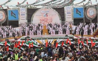 «الفارس الشهم 3» تنظم العرس الجماعي «ثوب الفرح 2» لـ300 عريس وعروس في قطاع غزة