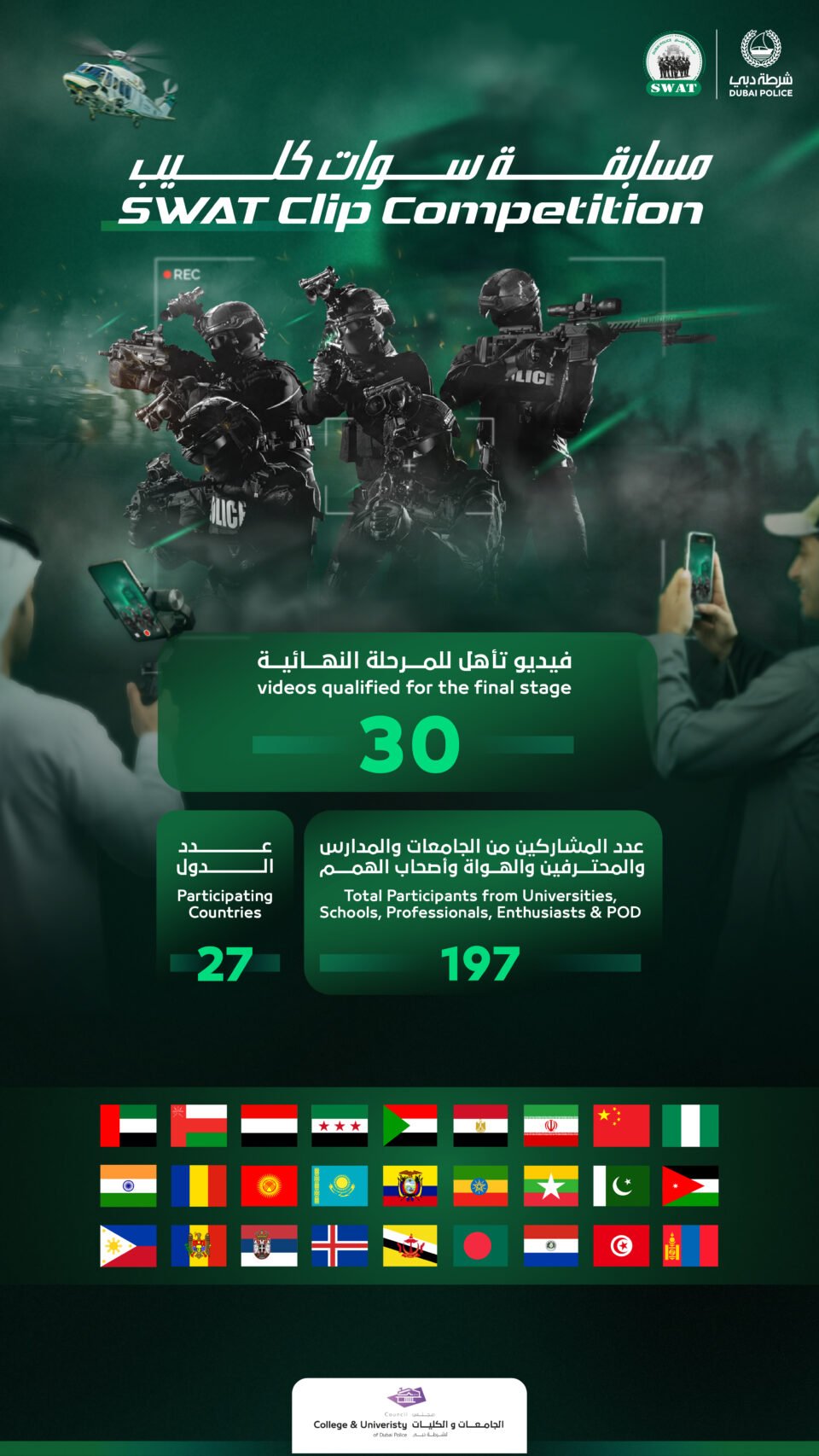 تأهل 30 عملاً للمرحلة النهائية بمسابقة "سوات كليب"