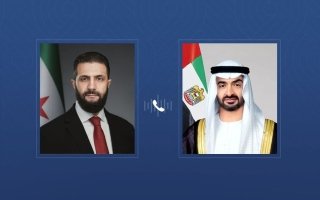 رئيس الدولة والرئيس السوري يبحثان هاتفياً علاقات البلدين والتطورات الإقليمية