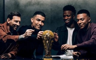 رونالدو وميسي ومبابي وفينيسيوس يجتمعون في إعلان تاريخي (فيديو)