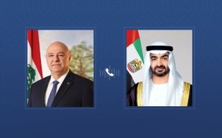 رئيس الدولة والرئيس اللبناني يبحثان هاتفياً علاقات البلدين والتطورات الإقليمية