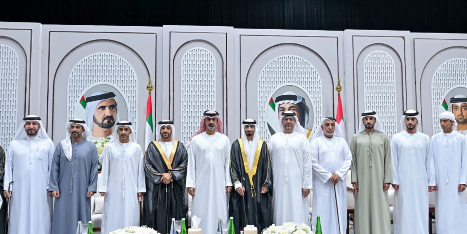 عمار بن حميد يحضر أفراح الفلاسي والشامسي في عجمان
