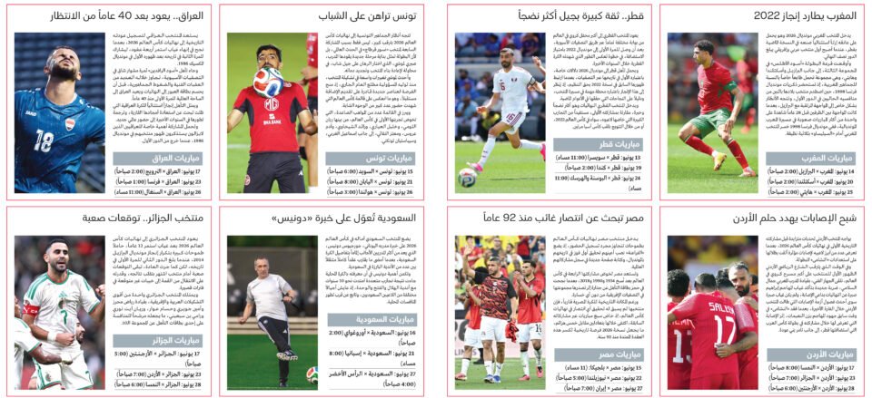 فرصة العرب قوية في مونديال 2026