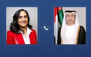 عبدالله بن زايد يبحث هاتفياً مع وزيرة خارجية كندا العلاقات الثنائية