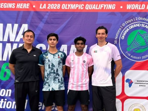 8 ميداليات ملونة لمنتخب الريشة الطائرة في بطولة غانا الدولية