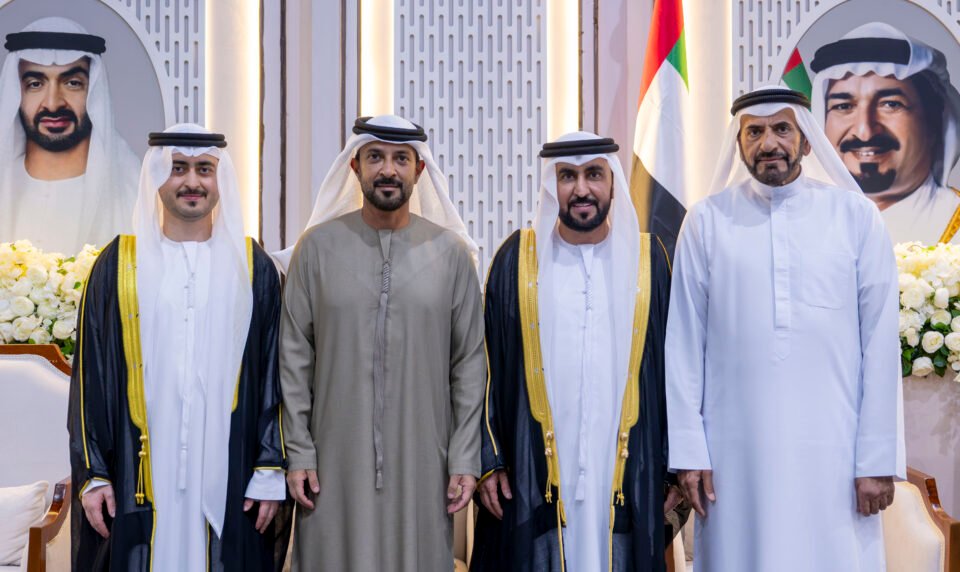 عبد العزيز وراشد بن حميد يحضران أفراح السعيدي والشمري في عجمان